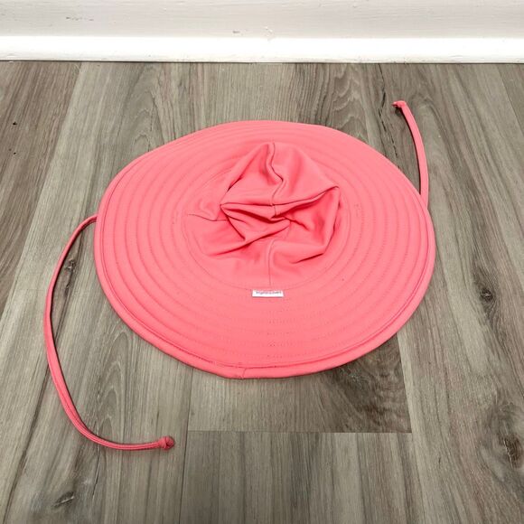 Ruffle Butts Sun Hat Baby 0-12 Months Pink with Neck Straps - Picture 1 of 3